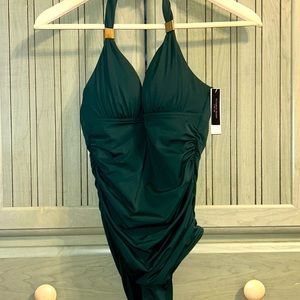 Victoria’s Secret Hunter Green XS Push-Up Swimsuit